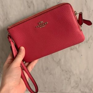Coach Double Zip Wristlet/Wallet